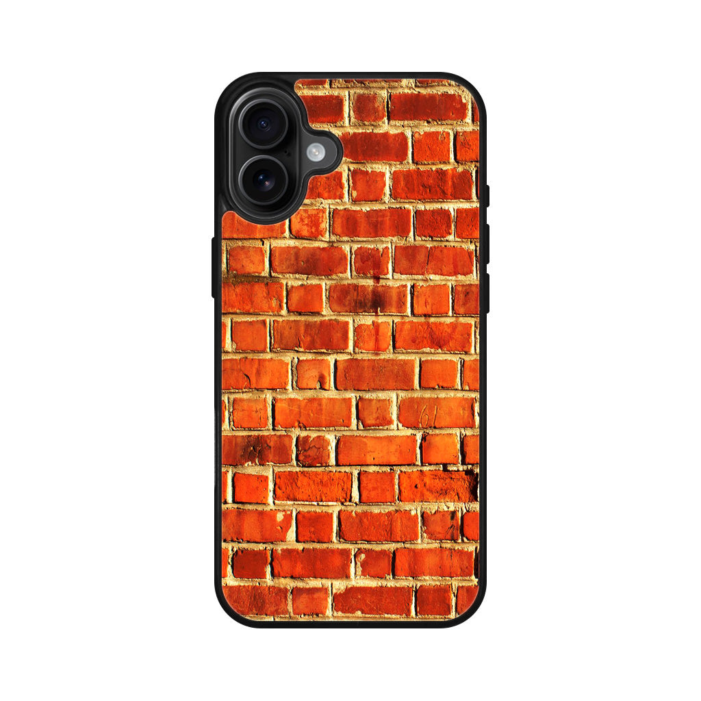 Brick Wall Pattern iPhone 16 / 16 Plus Case