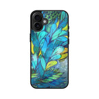 Colorful Art in Blue iPhone 16 / 16 Plus Case