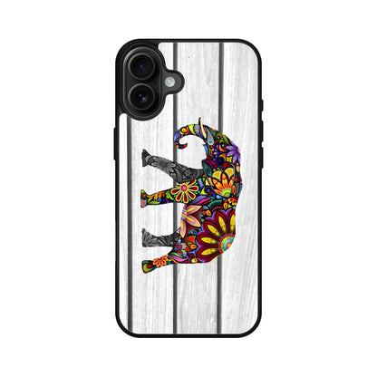 Colorful Elephant Flower iPhone 16 / 16 Plus Case