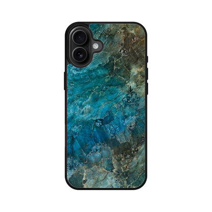 Deep Ocean Marble iPhone 16 / 16 Plus Case