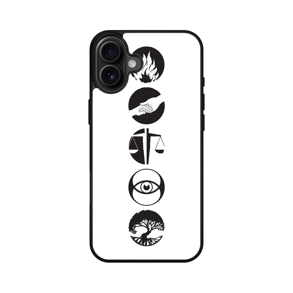 Divergent Factions iPhone 16 / 16 Plus Case