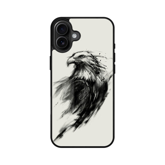 Eagle Art Black Ink iPhone 16 / 16 Plus Case