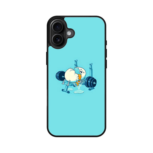 Egg Accident Workout iPhone 16 / 16 Plus Case