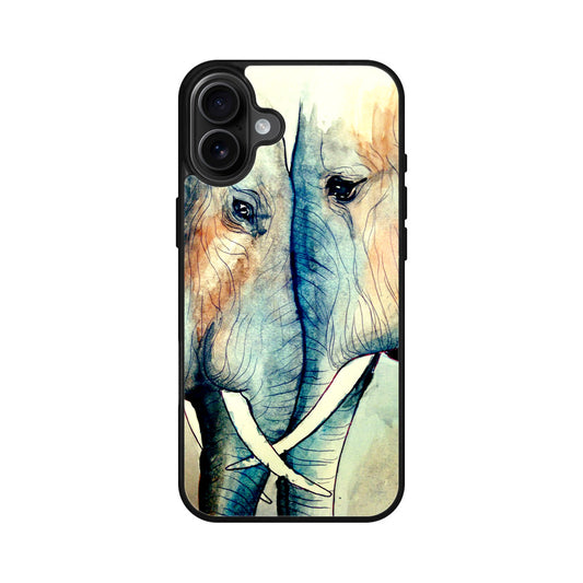 Elephants Sadness iPhone 16 / 16 Plus Case