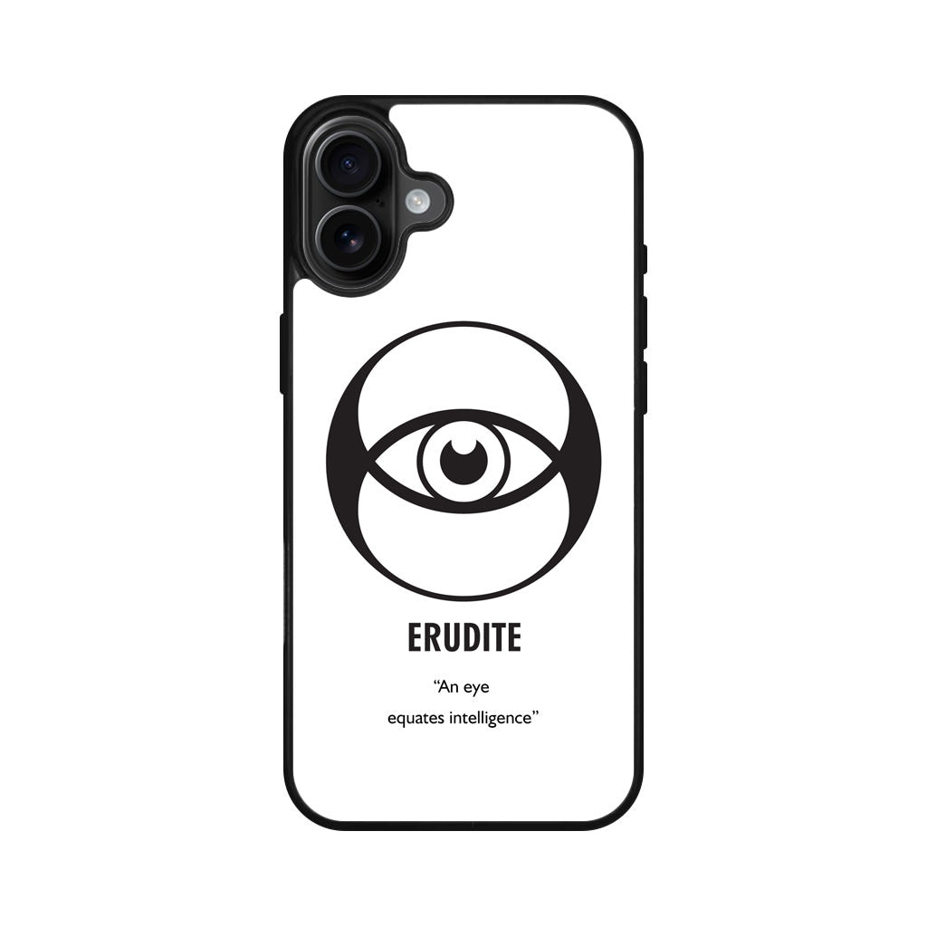 Erudite Divergent Faction iPhone 16 / 16 Plus Case