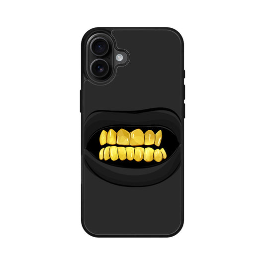 Gold Grillz iPhone 16 / 16 Plus Case