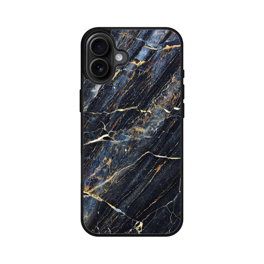 Golden Black Marble iPhone 16 / 16 Plus Case