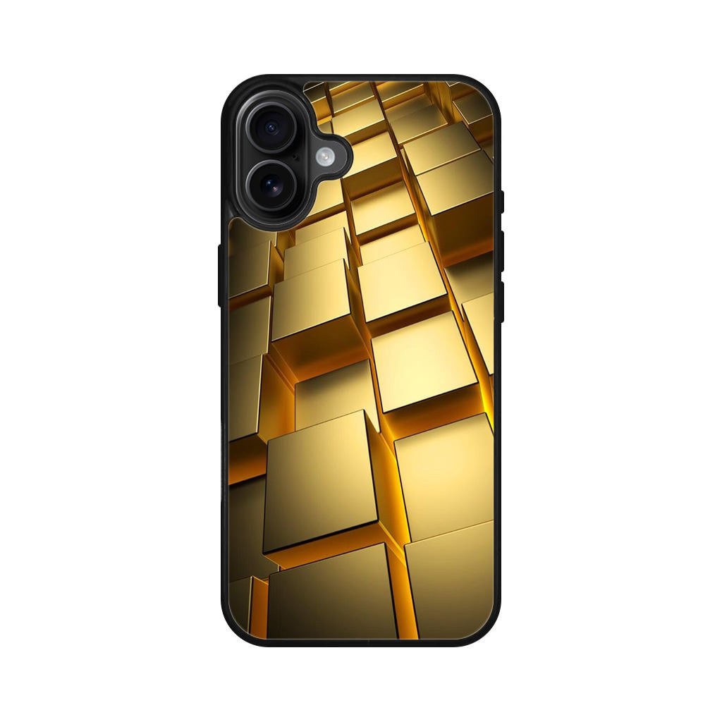 Golden Cubes iPhone 16 / 16 Plus Case