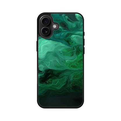 Green Abstract Art iPhone 16 / 16 Plus Case