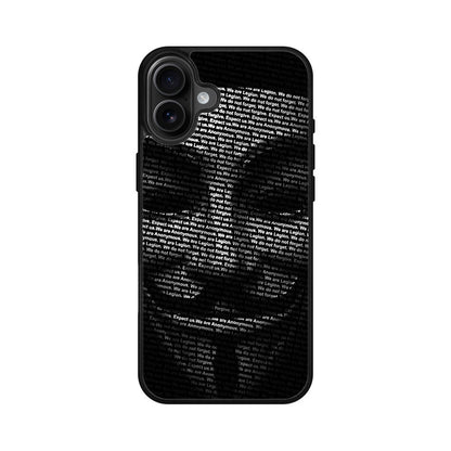 Guy Fawkes Mask Anonymous iPhone 16 / 16 Plus Case