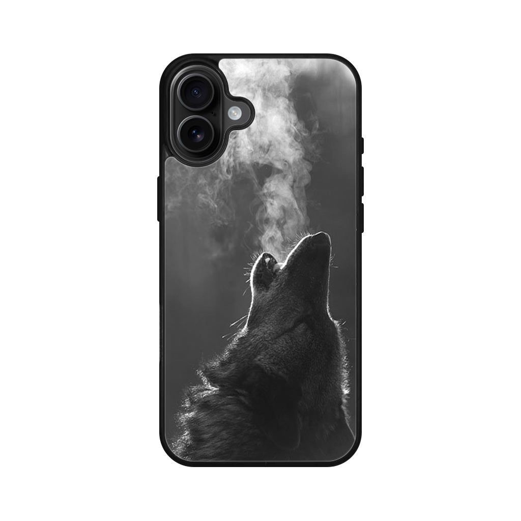 Howling Wolves Black and White iPhone 16 / 16 Plus Case