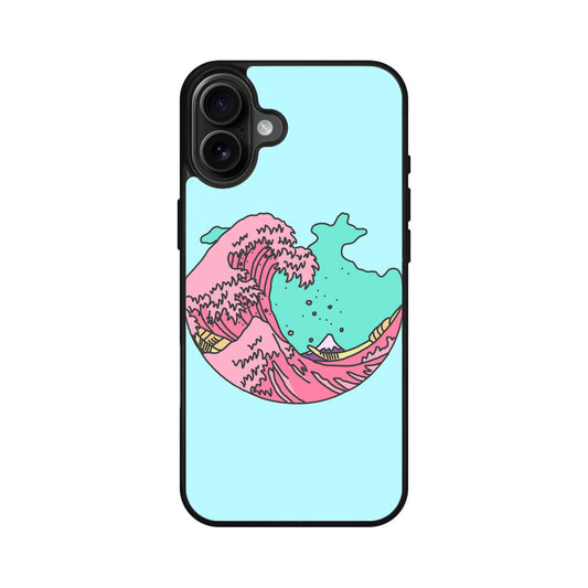 Japanese Pastel Wave iPhone 16 / 16 Plus Case