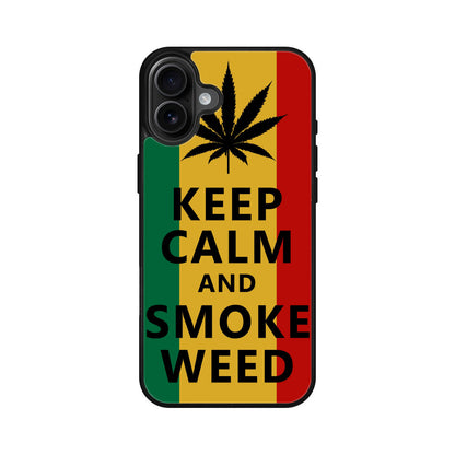 Keep Calm And Smoke Weed iPhone 16 / 16 Plus Case