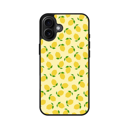 Lemons Fruit Pattern iPhone 16 / 16 Plus Case