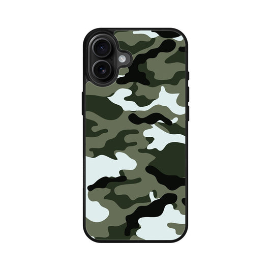 Military Green Camo iPhone 16 / 16 Plus Case