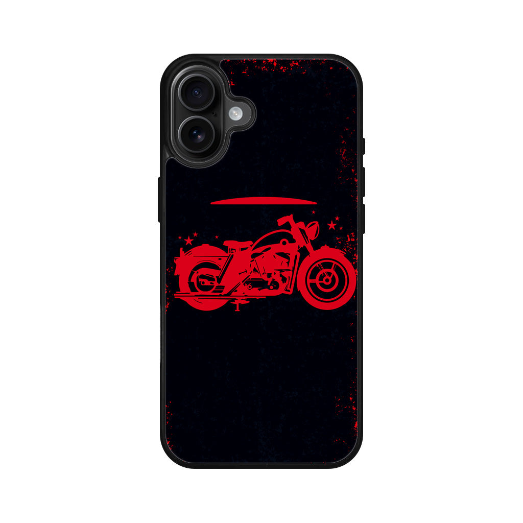 Motorcycle Red Art iPhone 16 / 16 Plus Case