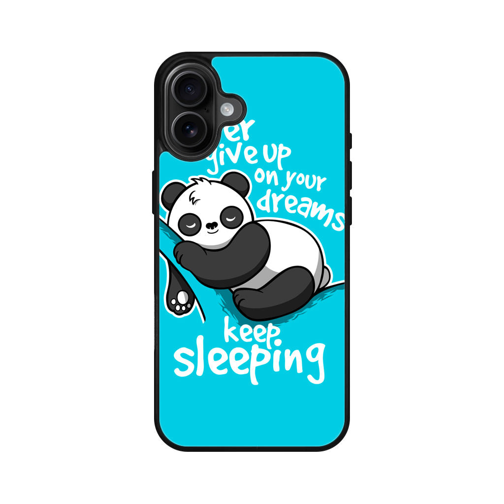 Panda Keep Sleeping iPhone 16 / 16 Plus Case