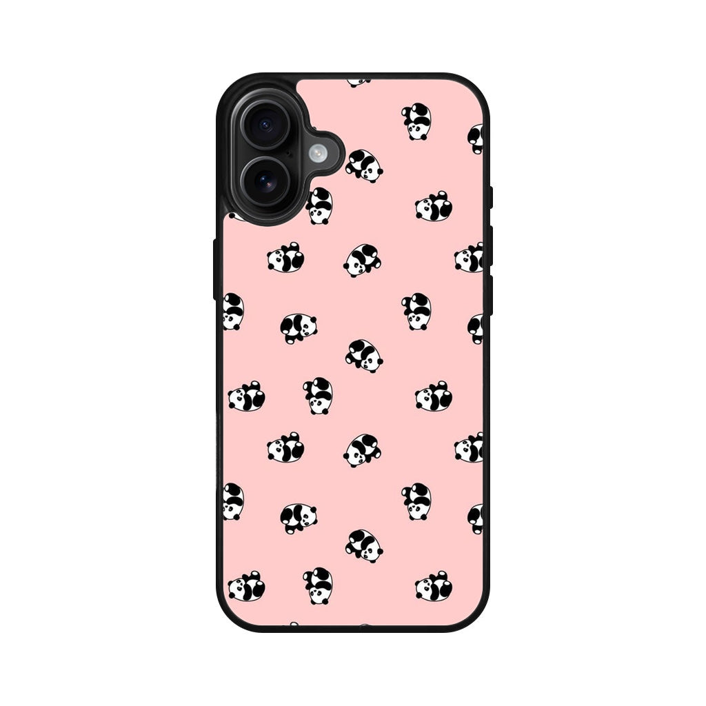 Pandas Pattern iPhone 16 / 16 Plus Case