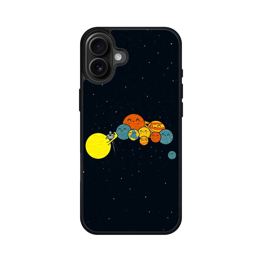 Planet Cute Illustration iPhone 16 / 16 Plus Case