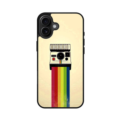 Polaroid Camera Colorful Rainbow iPhone 16 / 16 Plus Case