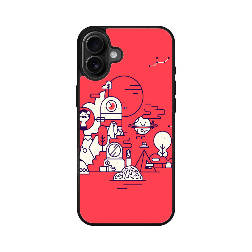 Red Planet iPhone 16 / 16 Plus Case