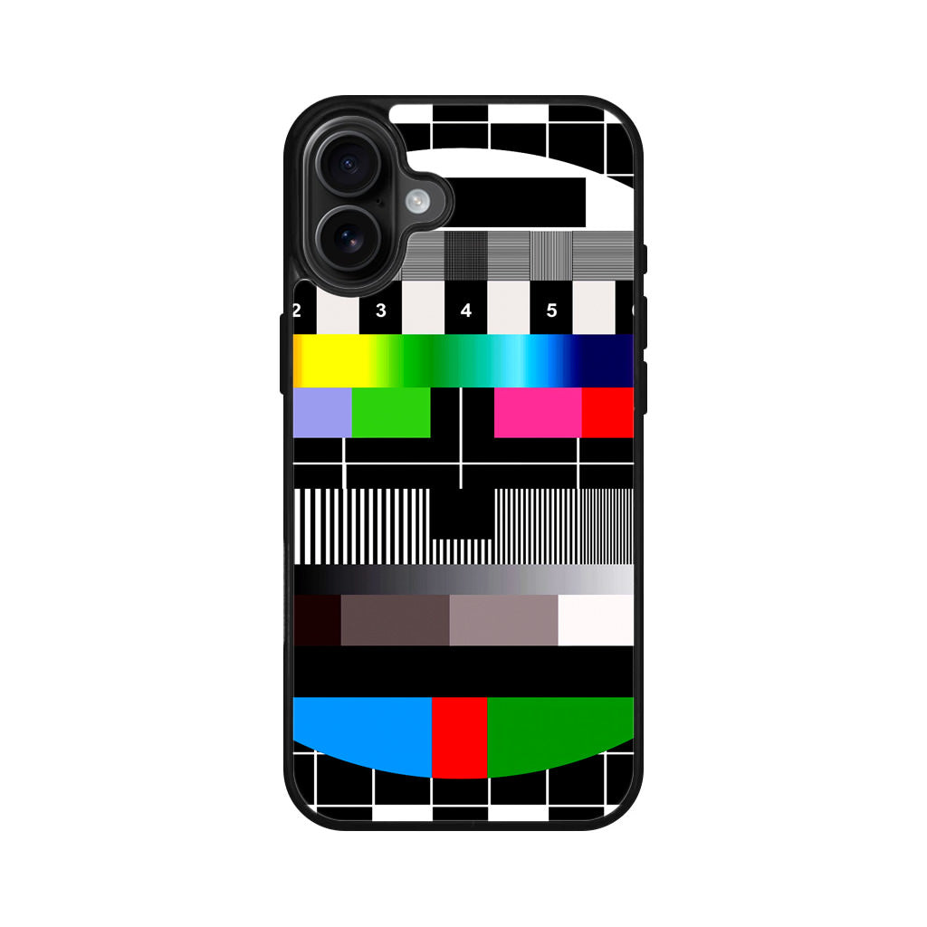 Scheme Pause TV Colorful Mesh iPhone 16 / 16 Plus Case