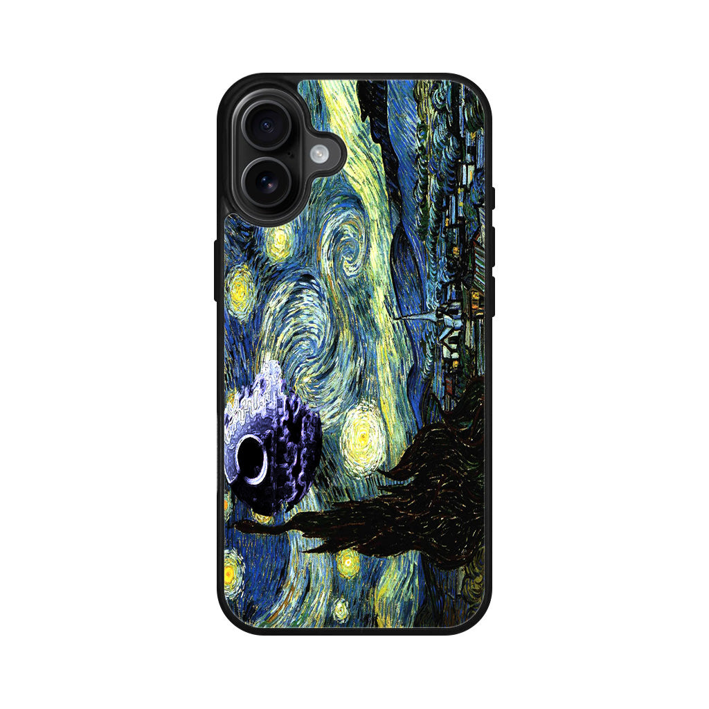 Skellington on a Starry Night iPhone 16 / 16 Plus Case