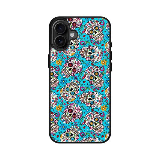 Skull Floral Sugar iPhone 16 / 16 Plus Case