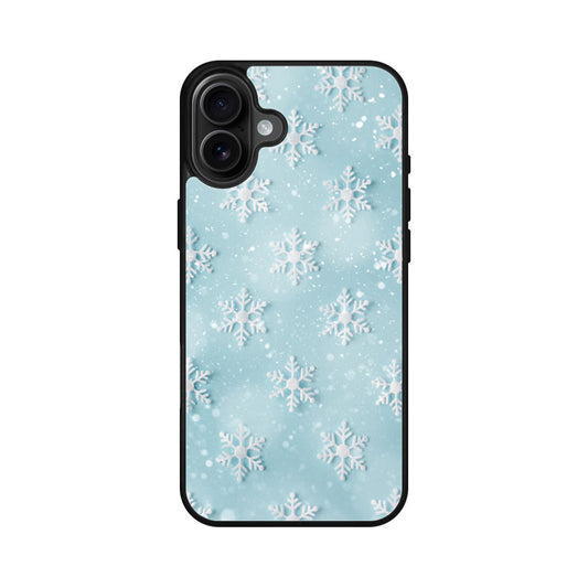 Snowflakes Pattern iPhone 16 / 16 Plus Case