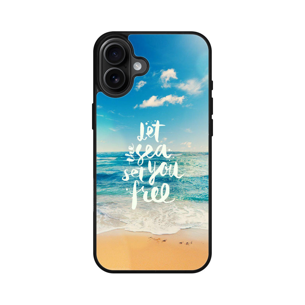 The Sea Set You Free iPhone 16 / 16 Plus Case