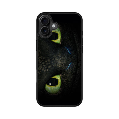 Toothless Dragon Eyes Close Up iPhone 16 / 16 Plus Case