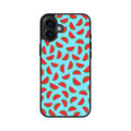 Watermelon Fruit Pattern Blue iPhone 16 / 16 Plus Case