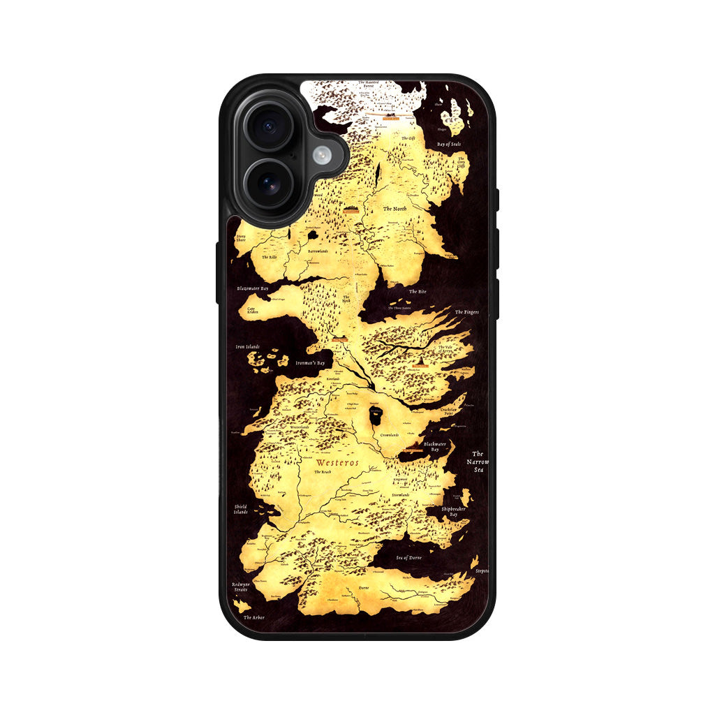 Westeros Map iPhone 16 / 16 Plus Case