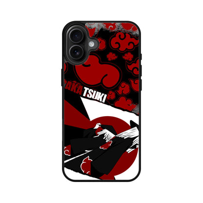 Akatsuki Clouds Pattern iPhone 16 / 16 Plus Case