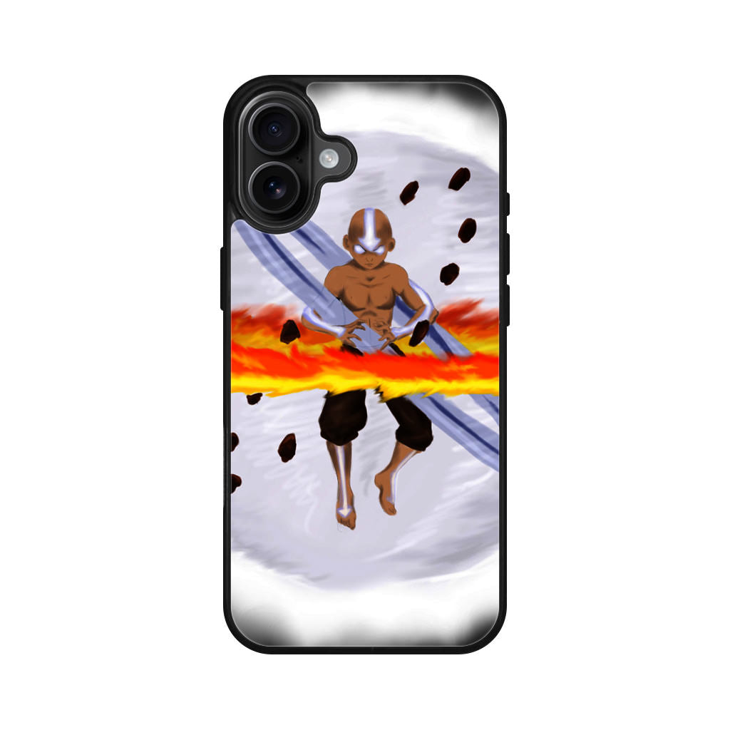 Avatar Aang Controls Four Elements iPhone 16 / 16 Plus Case