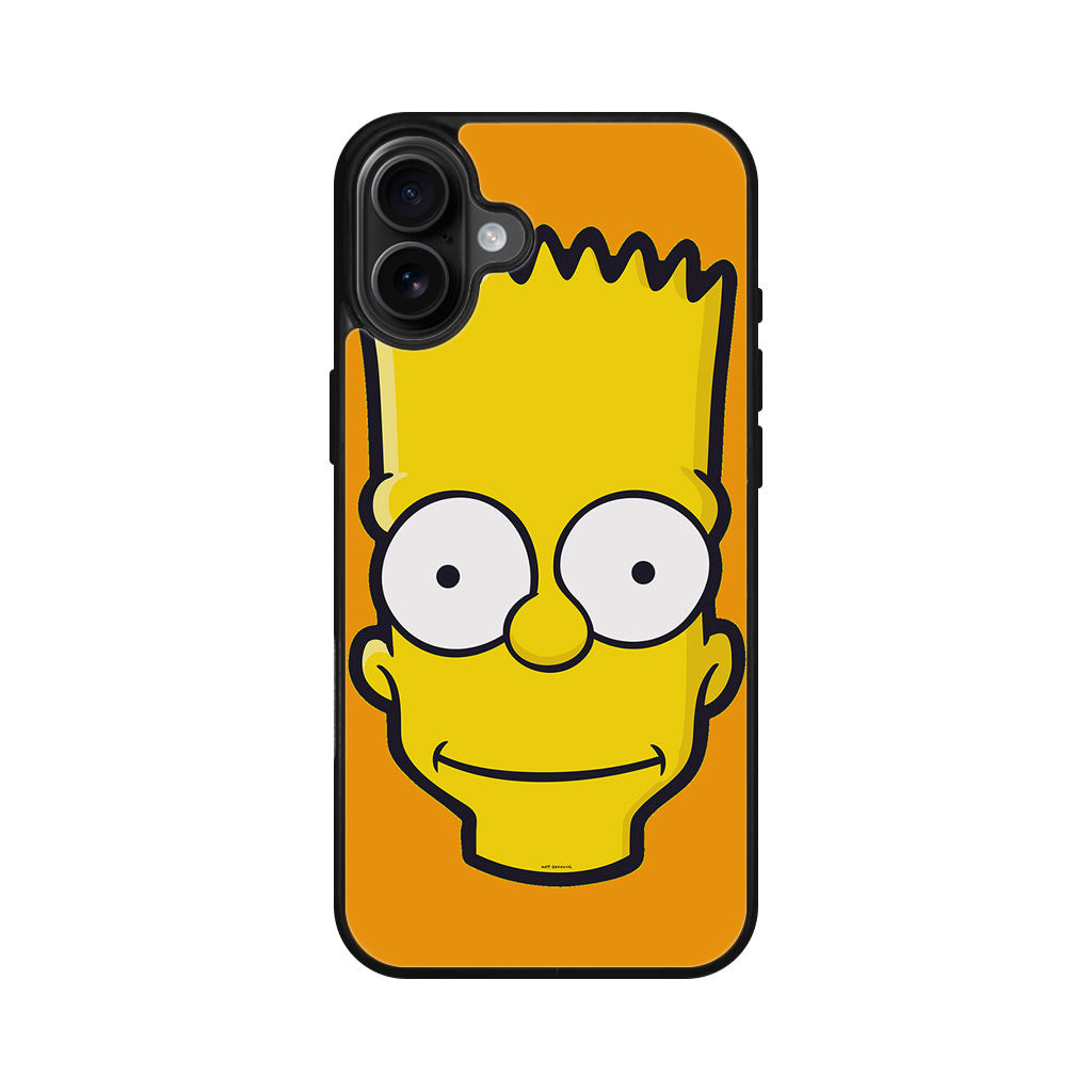 Bart Yellow Face iPhone 16 / 16 Plus Case