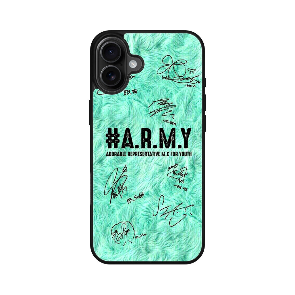 BTS Army Signature iPhone 16 / 16 Plus Case