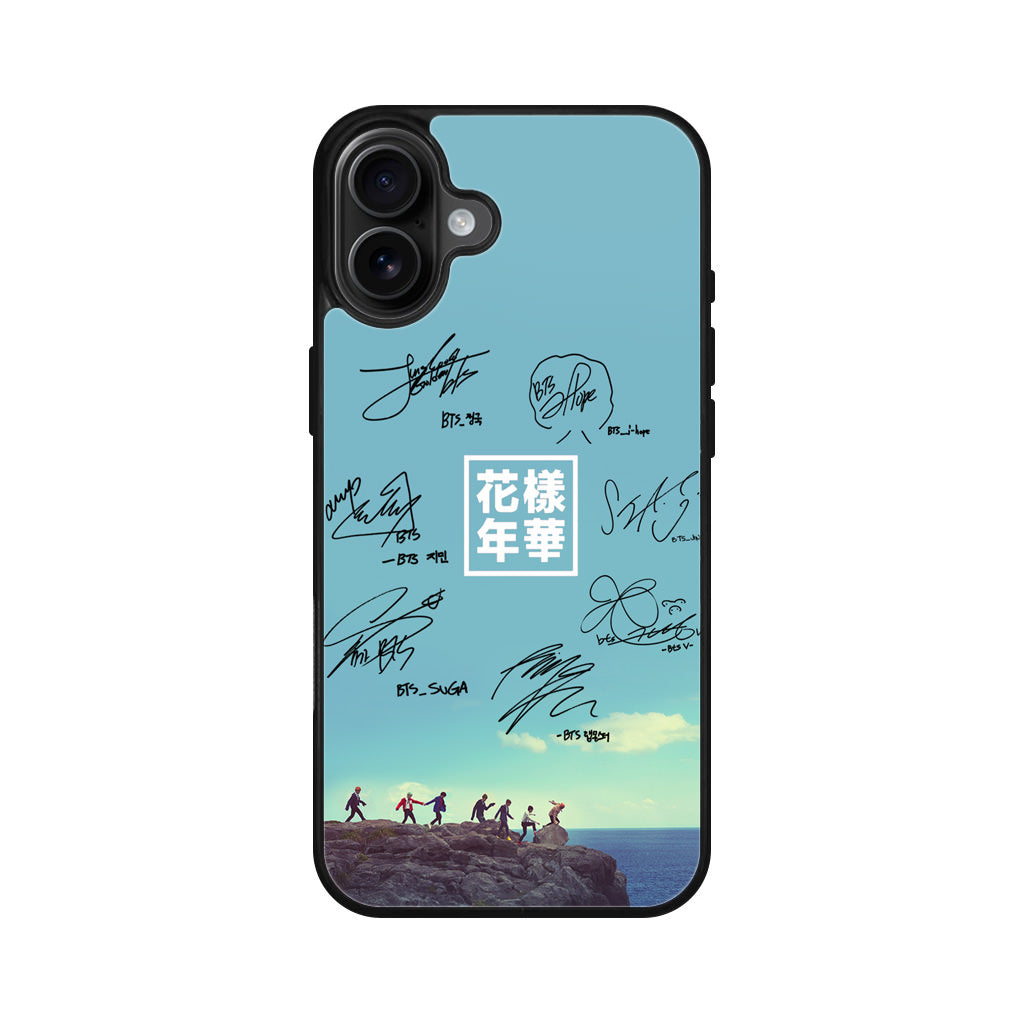 BTS Signature iPhone 16 / 16 Plus Case