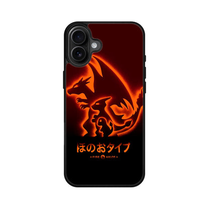 Charmander Charizard iPhone 16 / 16 Plus Case