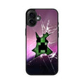 Creeper Glass Broken Violet iPhone 16 / 16 Plus Case