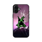 Creeper Glass Broken Violet iPhone 16 / 16 Plus Case