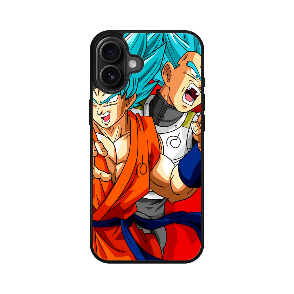 Dragon Ball Super SSGSS Goku And Vegeta iPhone 16 / 16 Plus Case