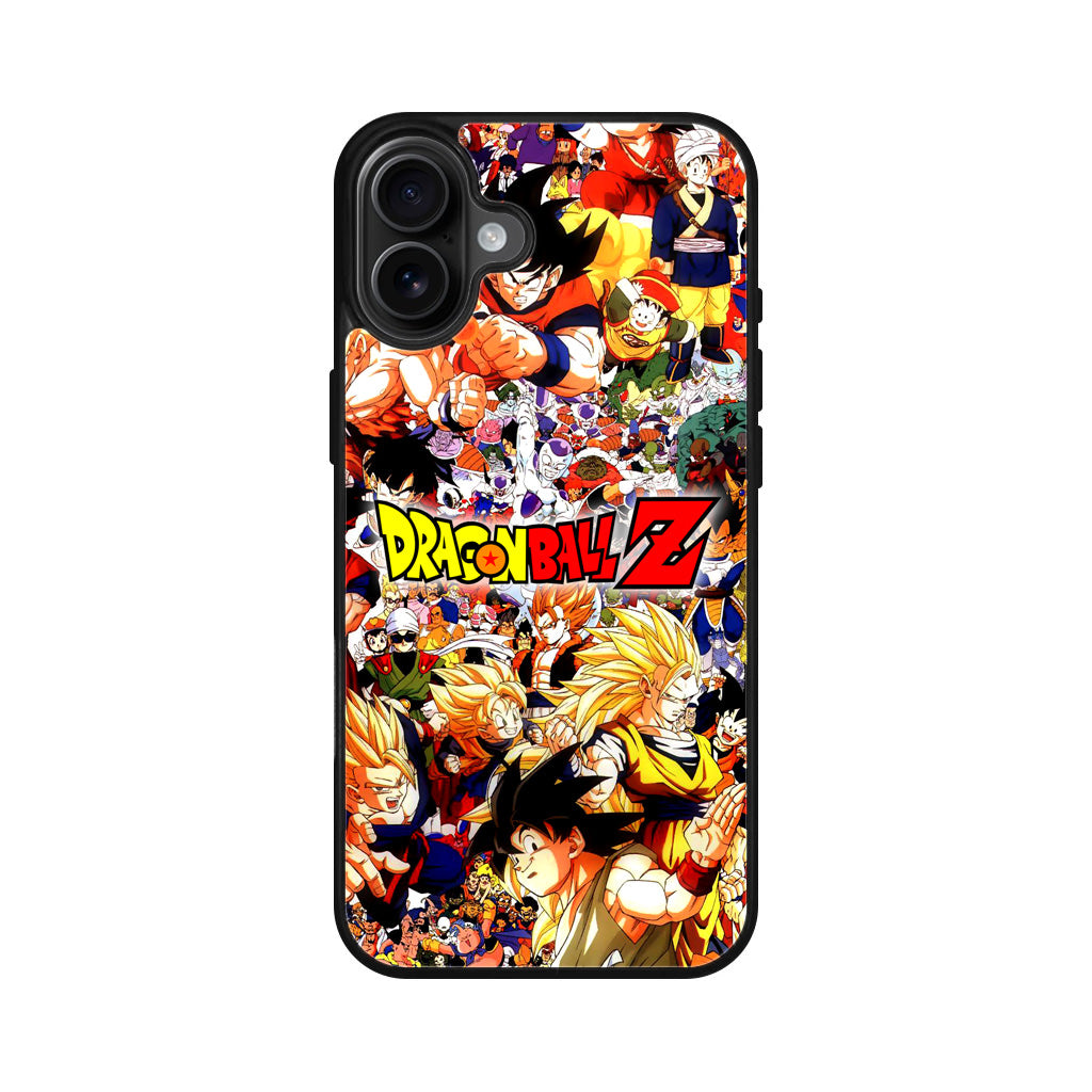 Dragon Ball Z All Characters iPhone 16 / 16 Plus Case