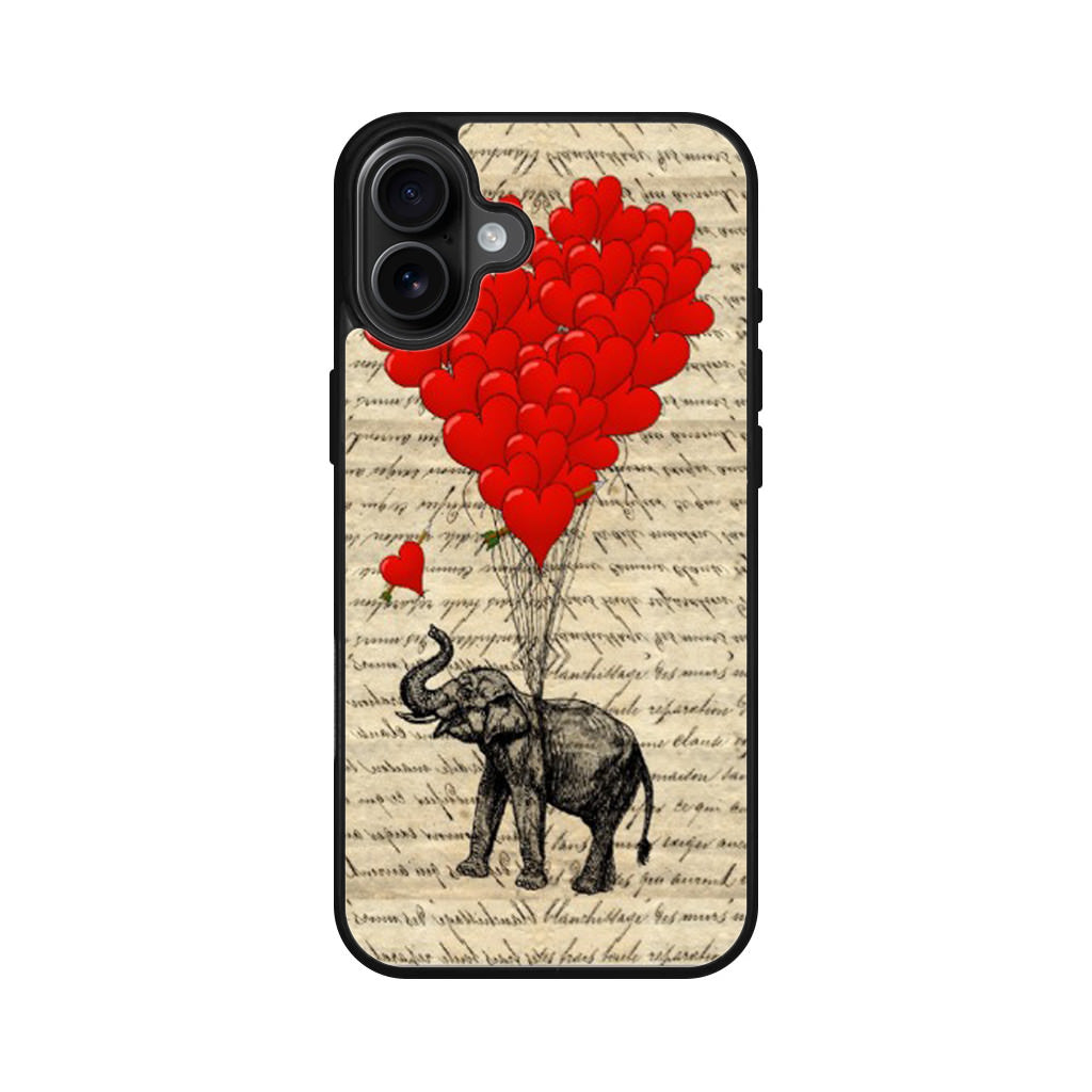 Elephant And Heart iPhone 16 / 16 Plus Case