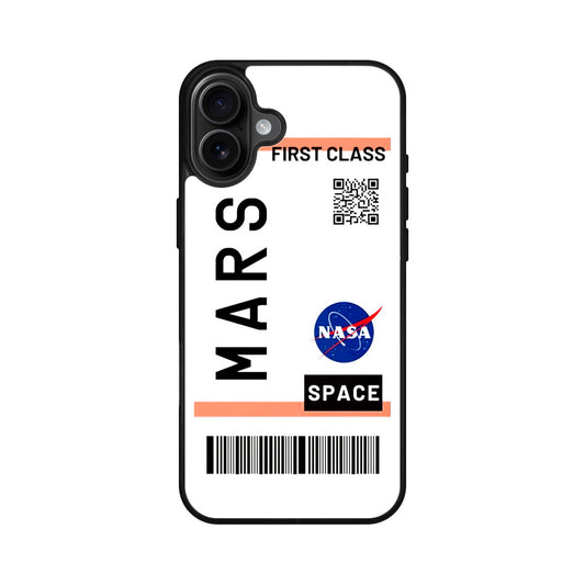 First Class Ticket To Mars iPhone 16 / 16 Plus Case