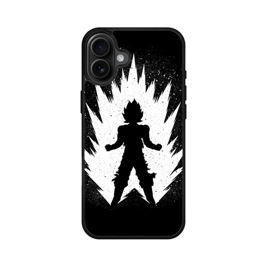 Goku Super Saiyan Black White iPhone 16 / 16 Plus Case