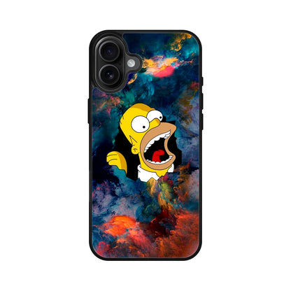 Homer Behind The Black Hole iPhone 16 / 16 Plus Case