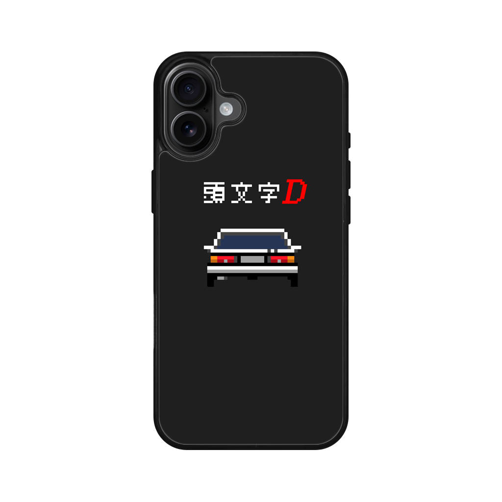 Initial D Pixel Art iPhone 16 / 16 Plus Case