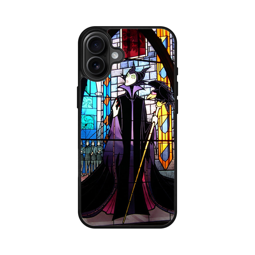 Maleficent Sleeping Beauty Glass Art iPhone 16 / 16 Plus Case