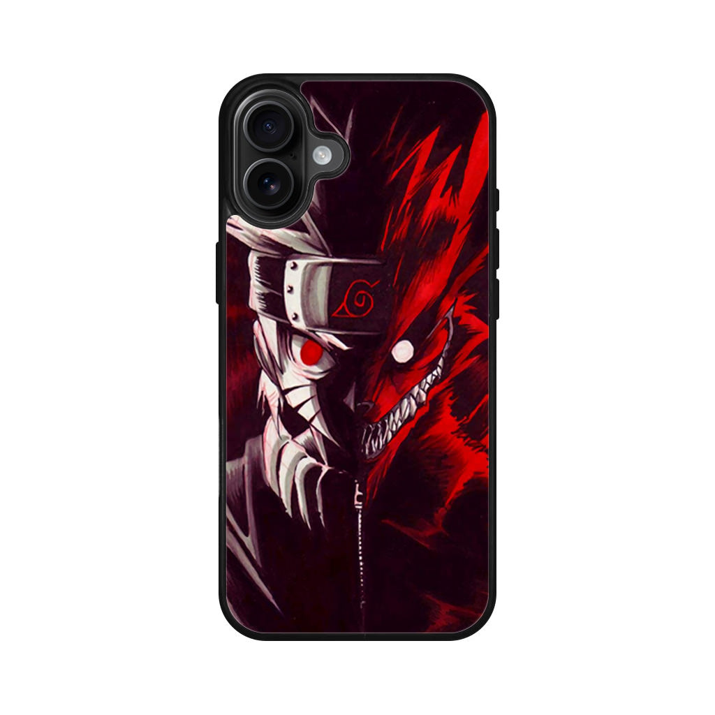 Naruto Half Kurama iPhone 16 / 16 Plus Case